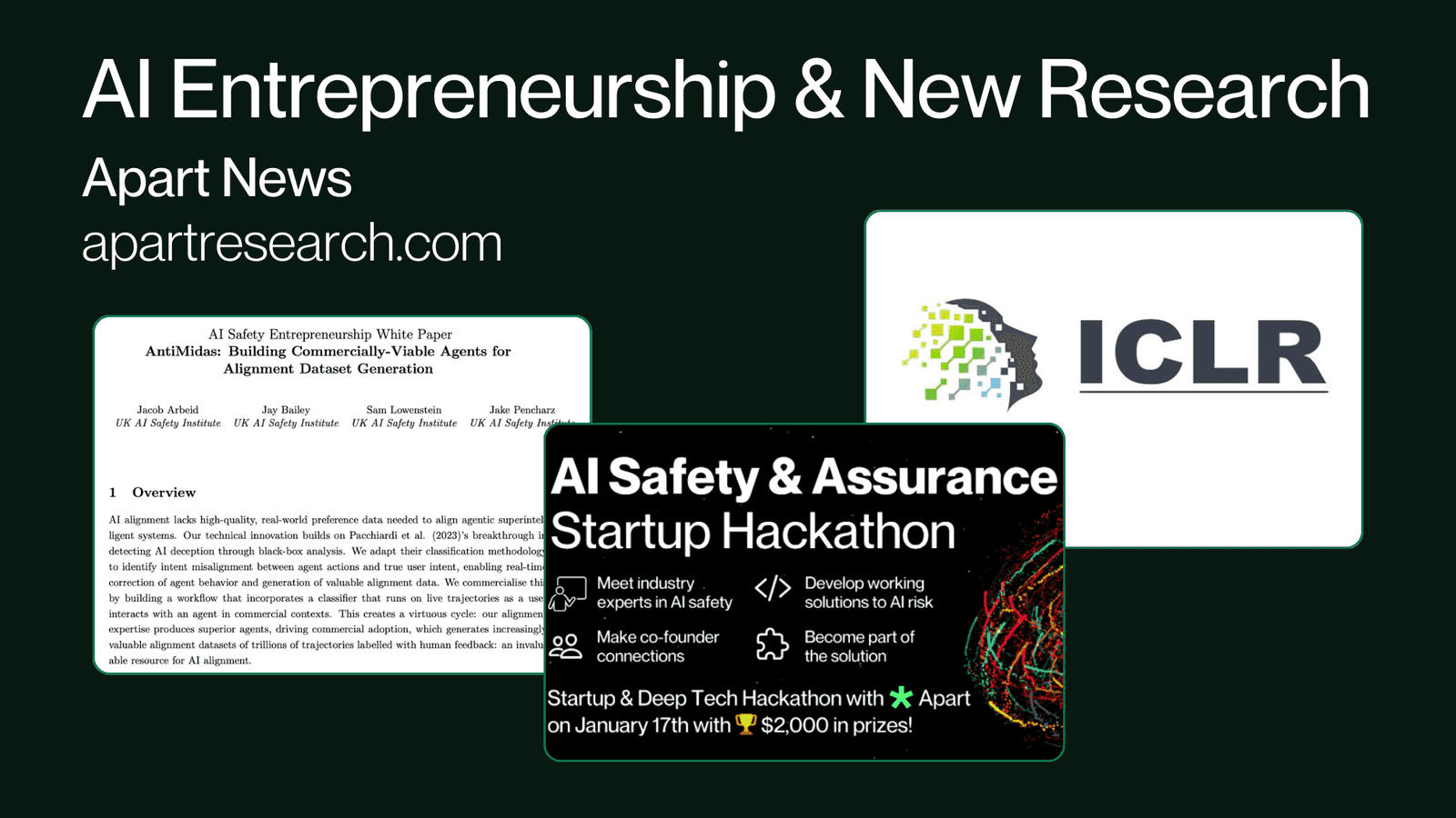Apart News: AI Entrepreneurship & New Research