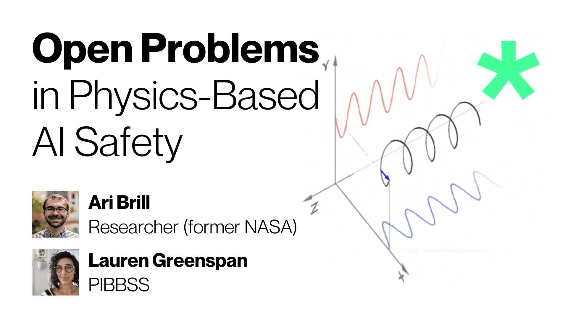 Problem Areas in Physics and AI Safety